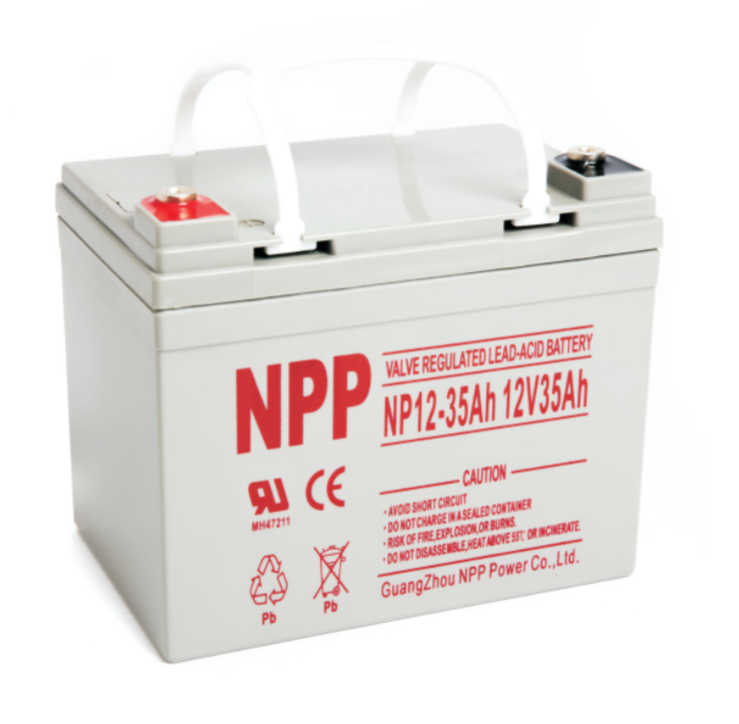 PM0026: 12V 35AH SLA Battery, T14/T6 Terminal