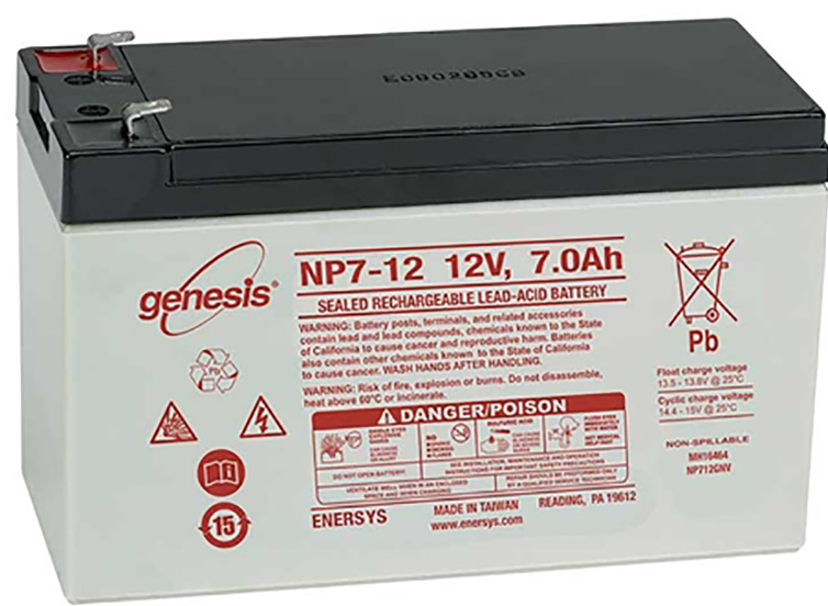 PM0046:  NP7-12A NUSTEP T5XR Cross Trainer Battery